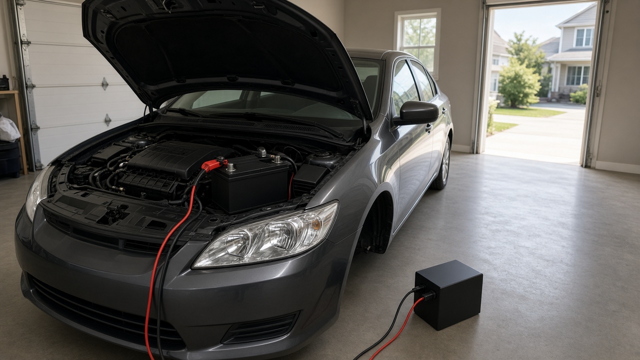 car battery maintainer for a car that sits